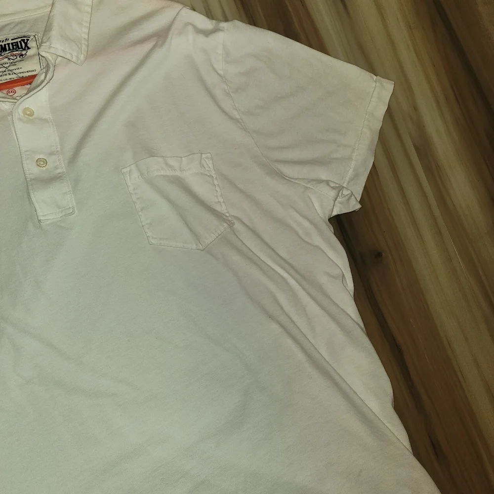 Cremieux White Collar Men's Tshirt - Picture 6 of 9